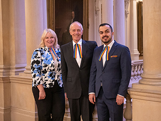 OBA Pride Tabs with Chief Justice George Strathy and Lynn Vicars