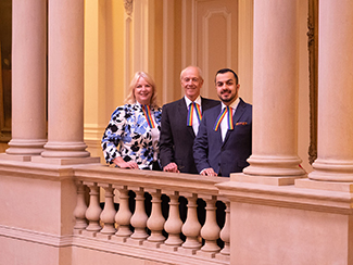 OBA Pride Tabs with Chief Justice George Strathy and Lynn Vicars