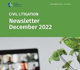 cover of OBA Civil Litigation Section Insider - December 2022