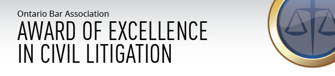 2016 OBA Award of Excellence in Civil Litigation