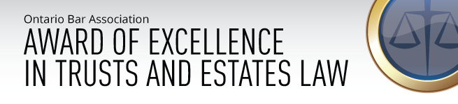 OBA Award of Excellence in Trusts and Estates Law