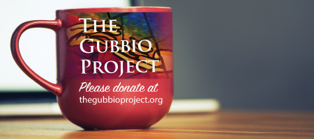 Picture of mug with The Gubbio Project upon it