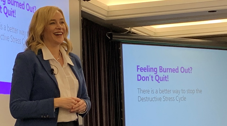 Allison Graham leading session Feeling Burned Out? Don't Quit. Do This Instead.