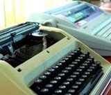 Old Typewriters side by side