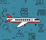 Plane on blue background pulling a banner that reads Mediation