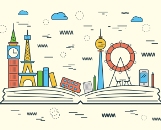 City on top of a book