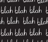 blah blah blah written over and over