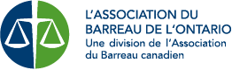 Ontario Bar Association Logo French