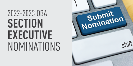 2022-2023 OBA Section Executive Nominations