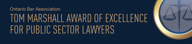 Tom Marshall award of Excellence